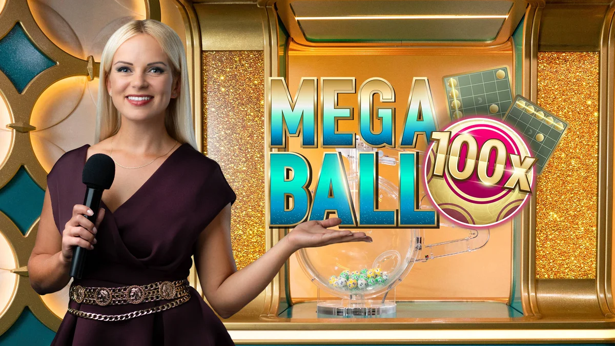 Evolution Mega Ball Multiplier Bingo Lottery Draw