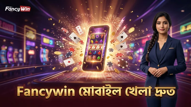 Fancywin প্ল্যাটফর্মে মোবাইল থেকে দ্রুত চার্জ বাফেলো খেলা যায়।