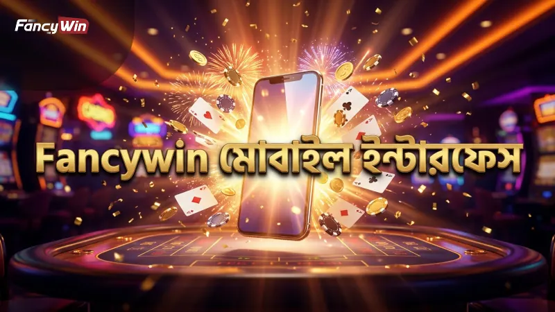 Fancywin হ্যাপি ফিশিং মোবাইল ইন্টারফেসের প্রধান অংশ