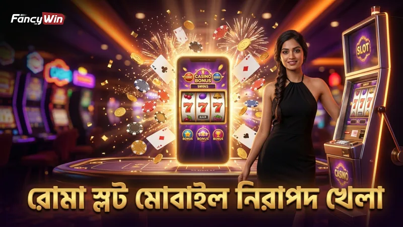 মোবাইলের মাধ্যমে রোমা স্লট খেলার নিরাপদ পরিবেশ ও সহজ নিয়ন্ত্রণ।