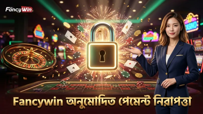 Fancywin-এর অনুমোদিত পেমেন্ট গেটওয়ে নিরাপত্তা নিশ্চিত করে।