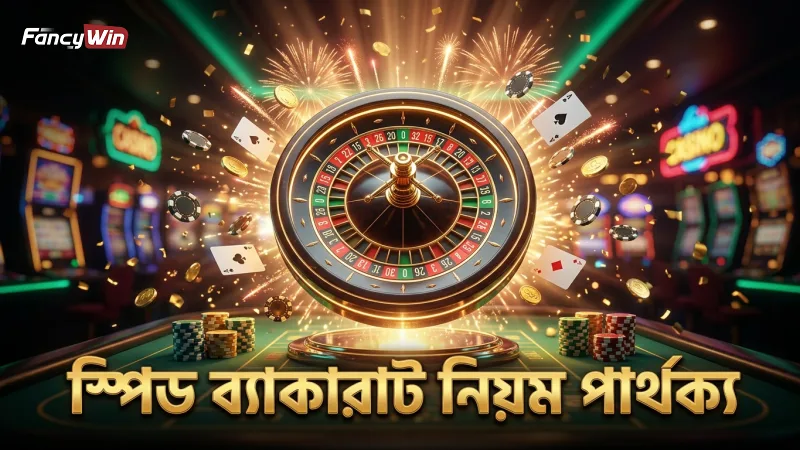 স্পিড ব্যাকারাট এবং সাধারণ ব্যাকারাটের গতি ও নিয়মের তুলনায় স্পষ্ট পার্থক্য।